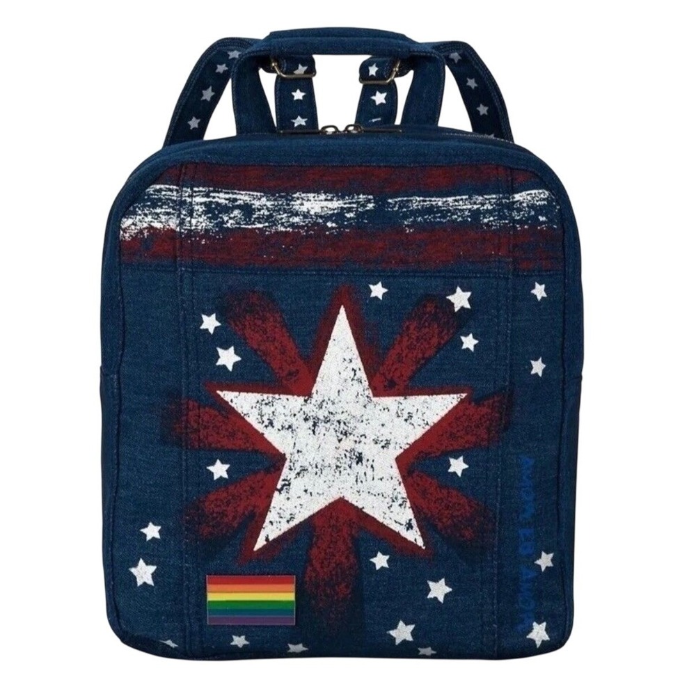 Disney‎ Marvel Dr Strange Multiverse Denim Backpack Jean Bag Rainbow Pride LGBT